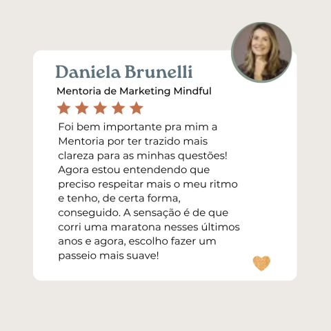 Daniela Brunelli – depoimento Daniela Brunelli - depoimento