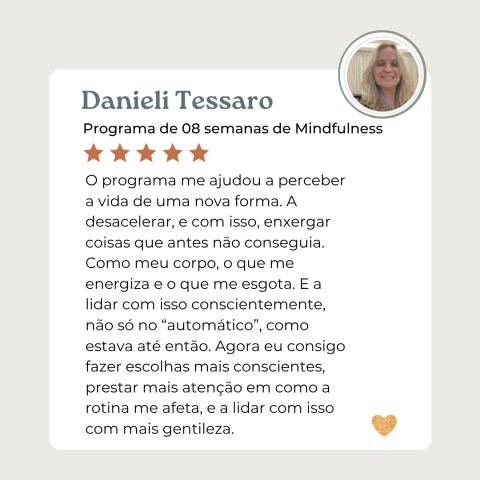 Danieli Tessaro – depoimento Danieli Tessaro - depoimento